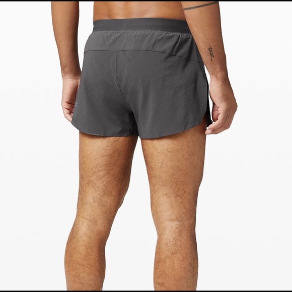 NWT Lululemon Fast and Free Short 3” Graphite Grey